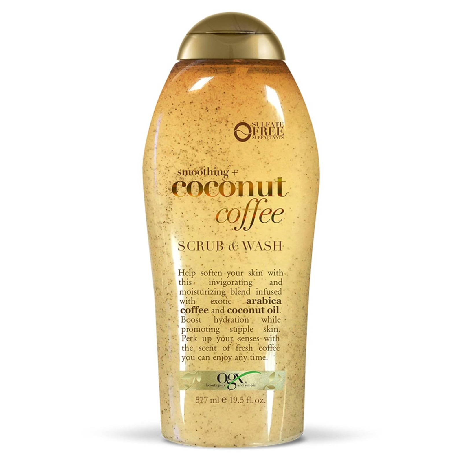 OGX Coconut Coffee Body Scrub with Arabica Coffee, 19.5 Fl Oz