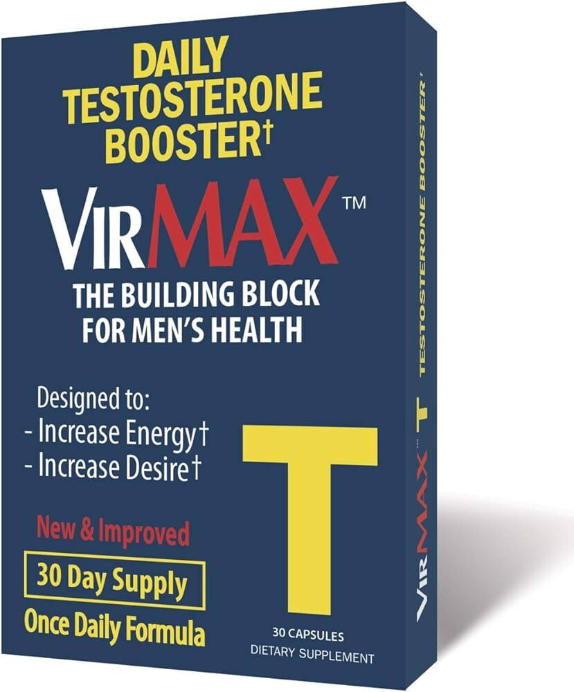 VirMAX T Daily Testosterone Booster 60 COUNT SUPPLY