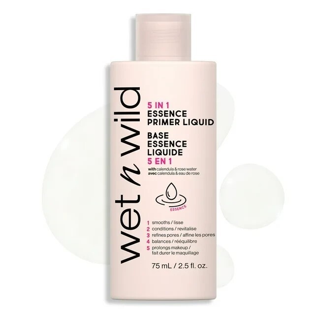 Wet n Wild 5 In 1 Essence Face Makeup Primer Liquid, 2.1 Fl oz