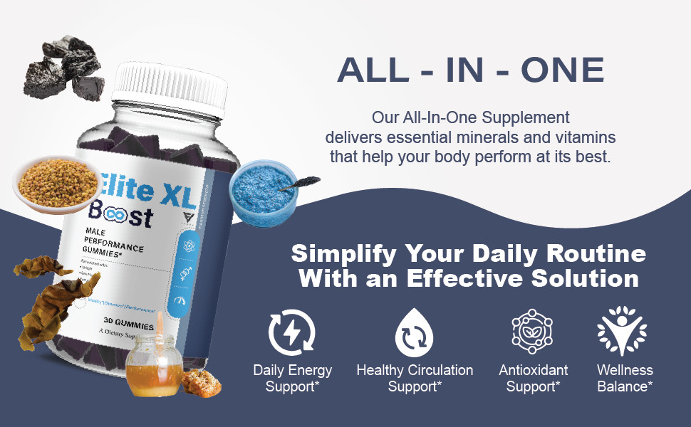 (2 Pack) Elite XL Boost Gummies, EliteXL Boost Male Performance (60 Gummies)