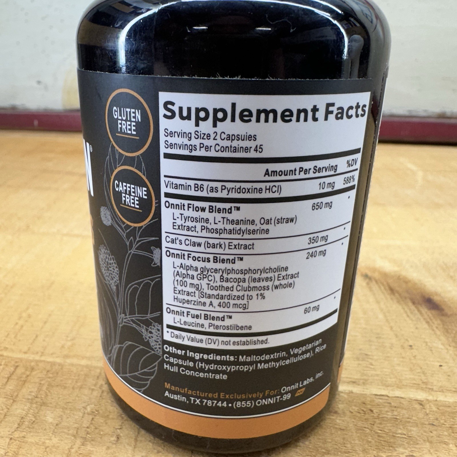 Alpha Brain Memory Focus Daily Cognitive Support 90 CAPSULES Exp 11/01/2025