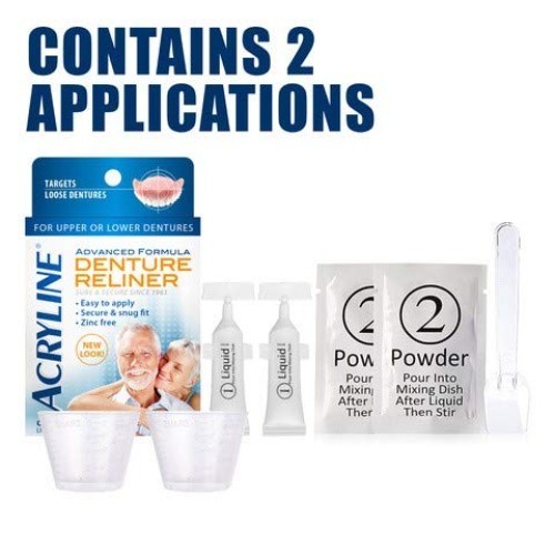 Denture Refit Solution – Easy to Apply, Tightens Both Upper & Lower Dentures