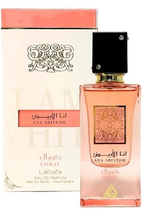 Lattafa Ana Abiyedh Coral Eau de Parfum Spray 2.4 fl oz Regular Size