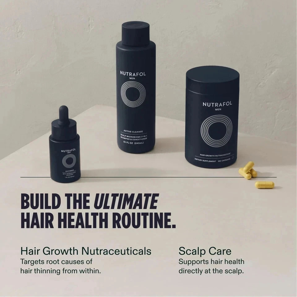 Packof 1 Men Hair Growth Vitamins Total 120 Capsules Exp 06/2027 Ship From USA