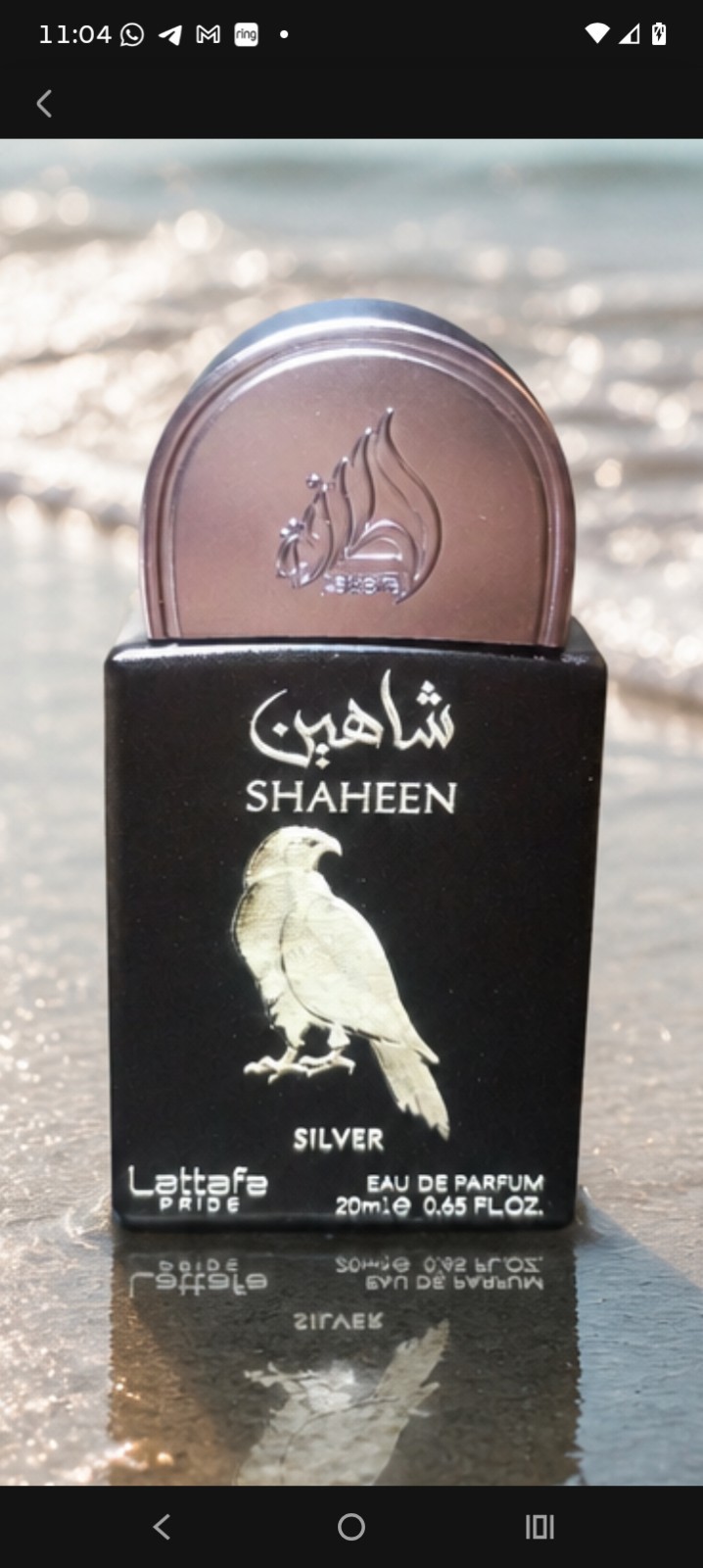 Lattafa Pride Shaheen Silver EDP 20ml (0.7oz) Travel Spray Brand New