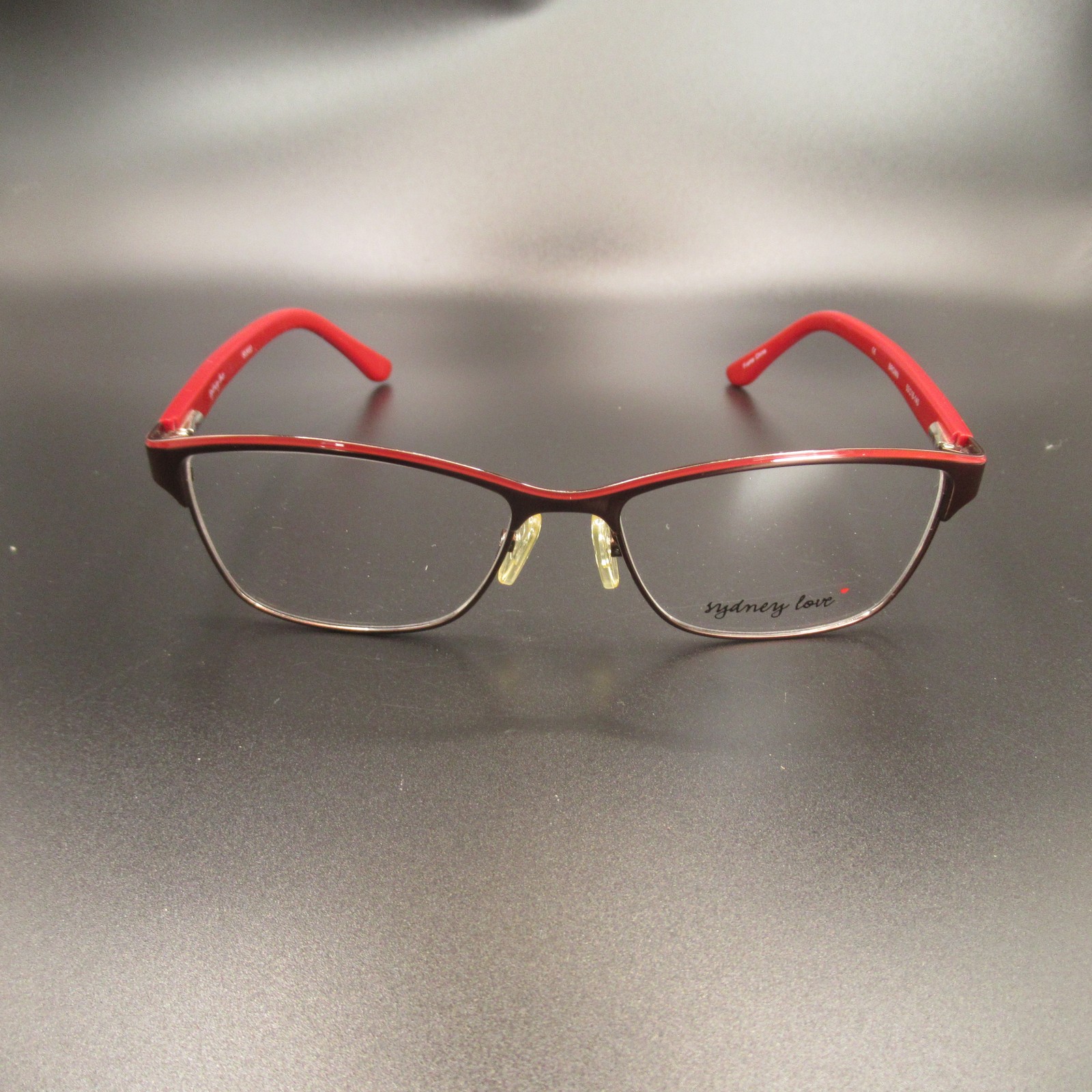 Sydney Love SL2033 Women’s Semi-Rimless Eyeglass Frames Brown Red 53-16-140