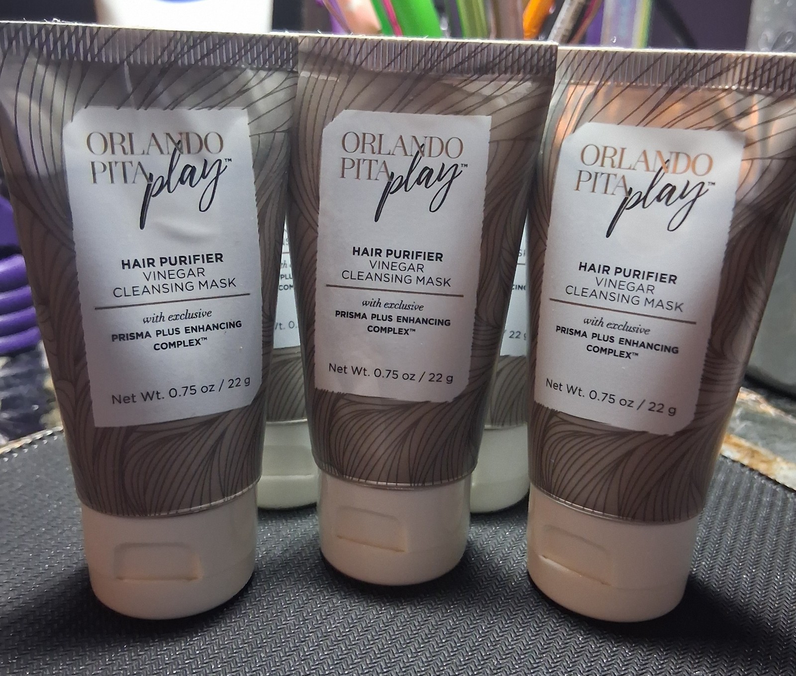 5x Orlando Pita Play Hair Purifier Vinegar Cleansing Mask 0.75oz SEALED