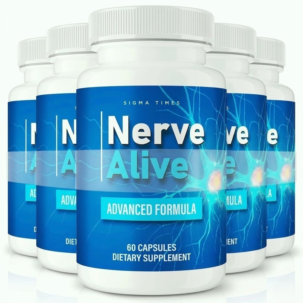 Nerve Alive Capsules, Nerve Supplement for Nerve Health Support 60ct | Pack of 5