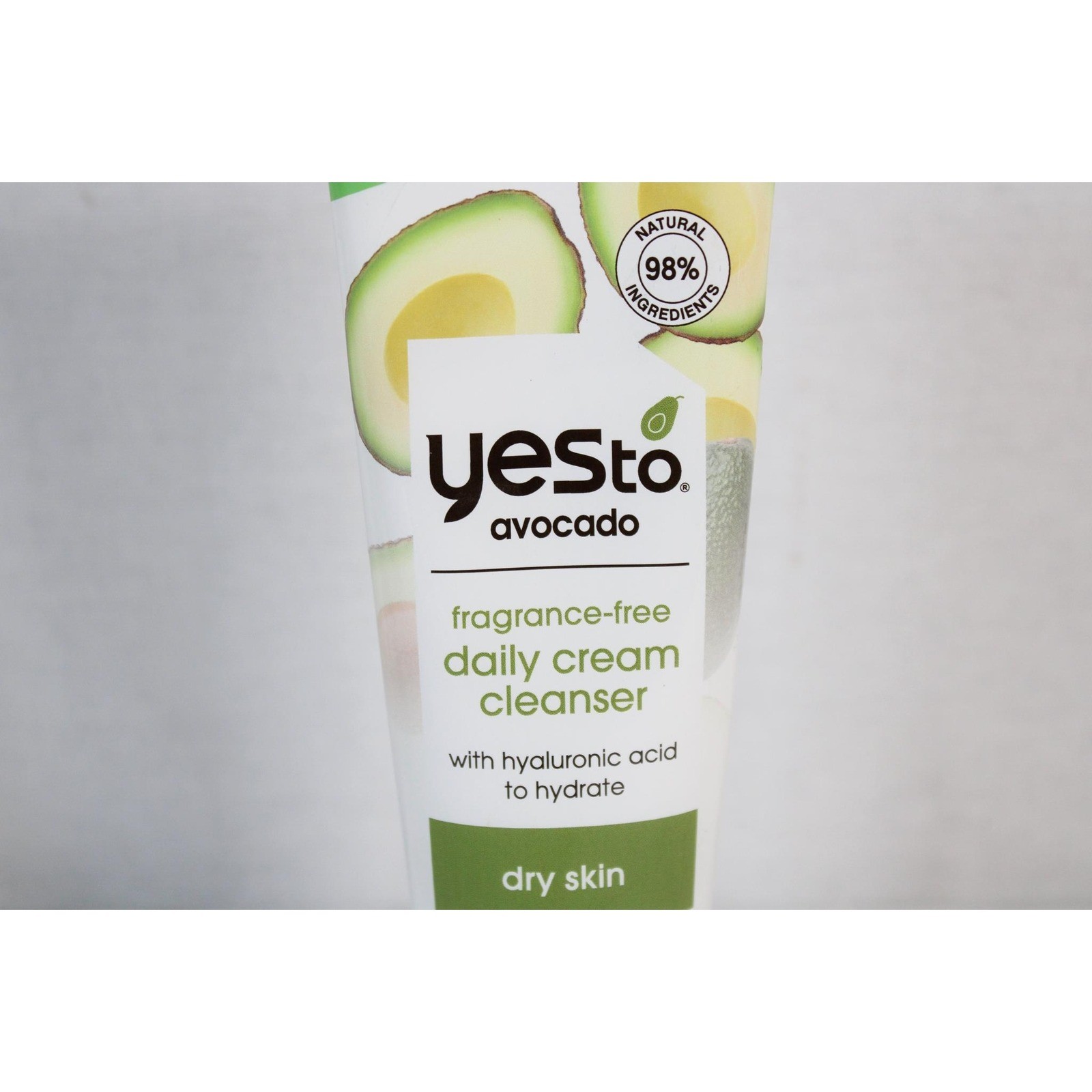 Yes To Avocado Fragrance Free Daily Cream Cleanser Hyaluronic Acid 4oz Lot of 2