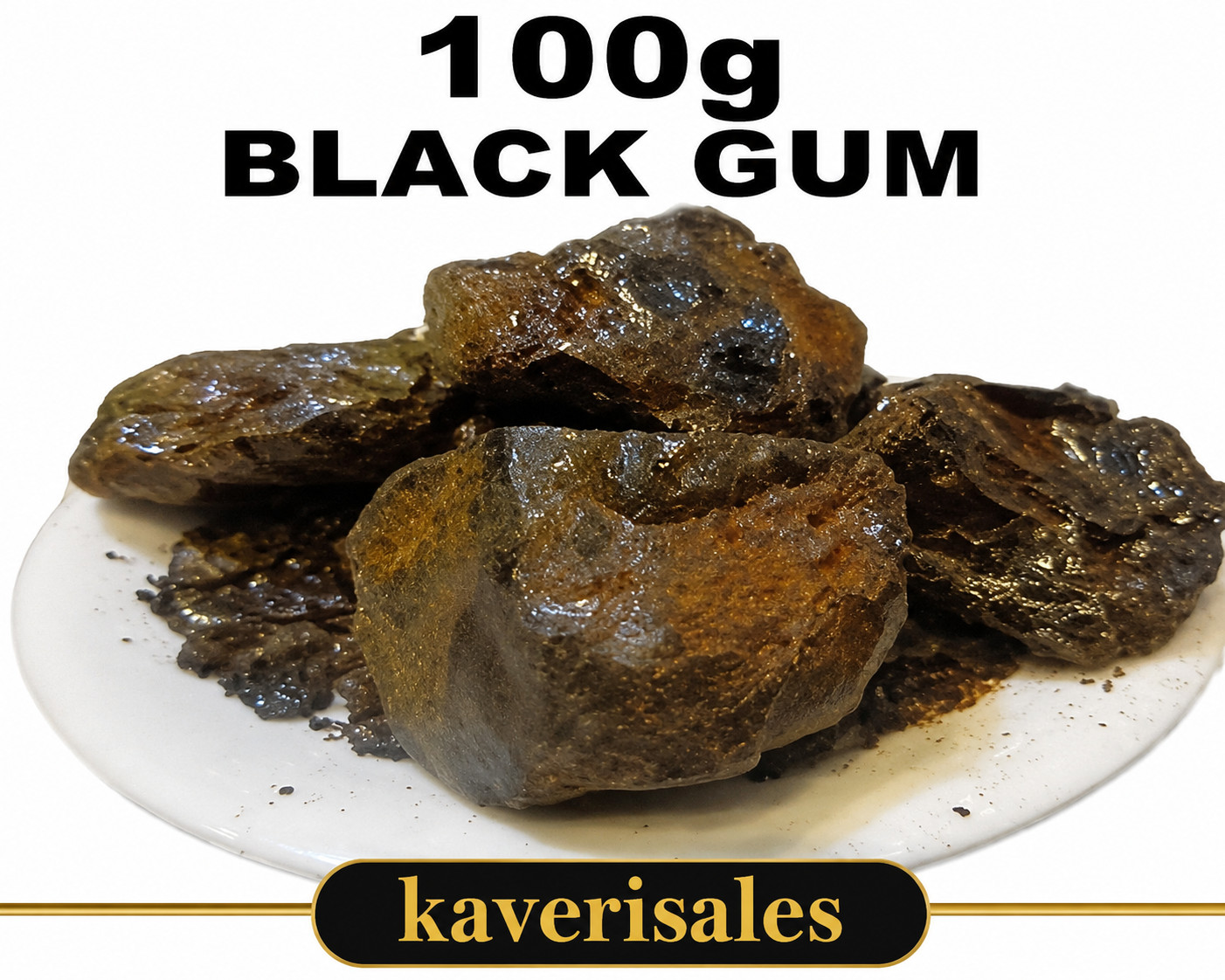 Pure Original Kala Gond Black Gum 100g Natural Herbal Edible Gond Jadibooti FS