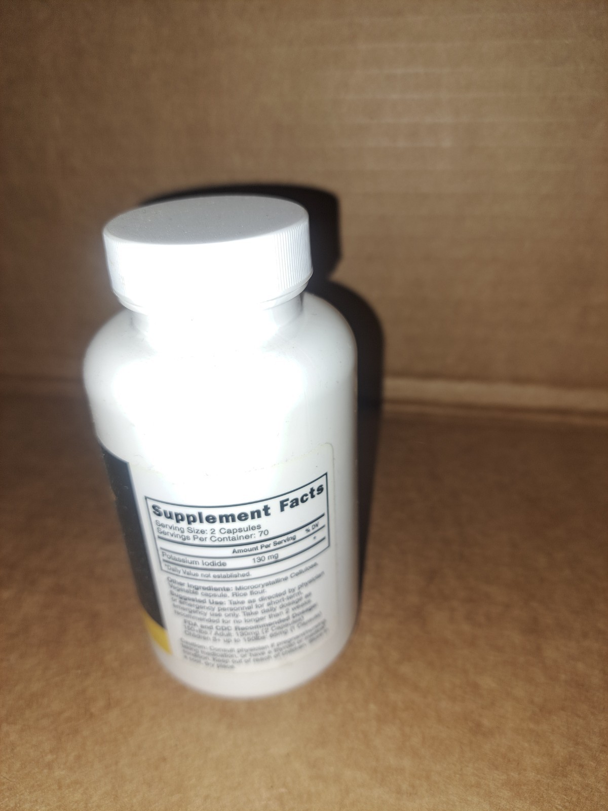 Nutri Potassium + Iodide Tablets 130 MG 140 Tablets Sealed Exp 09/2035