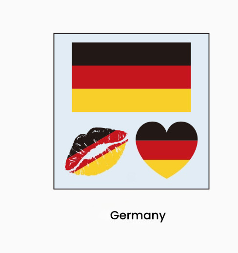 10pc National Countries Flags Temporary Tattoo Body Sticker 5623