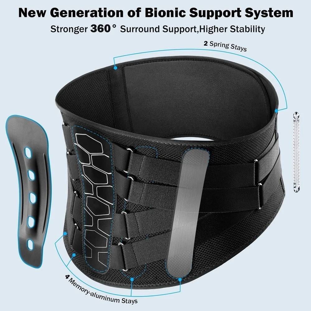 Copper Fit X-Back Brace for Lower Back Pain, Lumbar Support, (Large/XLarge)