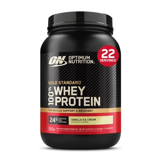 Optimum Nutrition Gold Standard Whey Vanilla Protein Powder 22 Servings