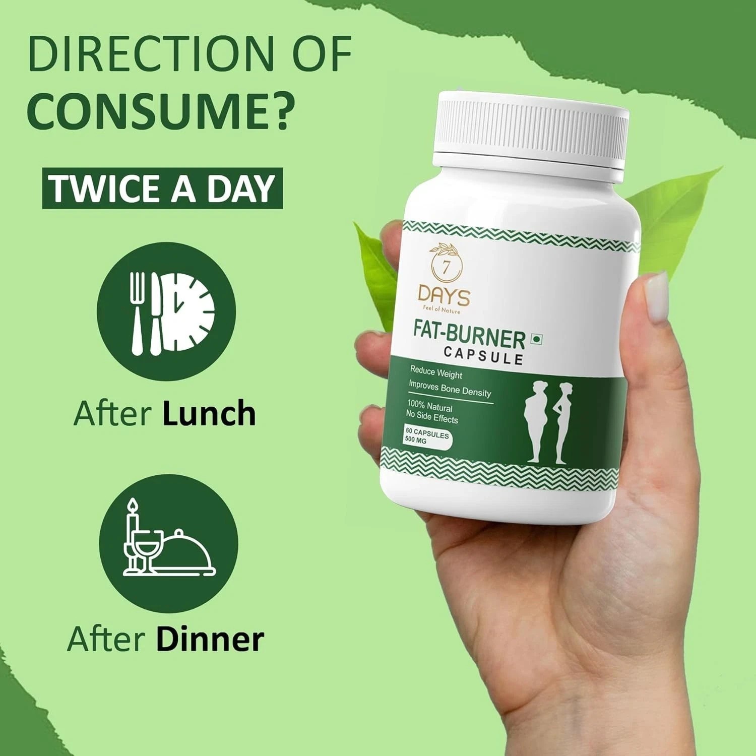 7 Days Advanced Weight Management Capsule for Unisex 60 Capsules Free Shipping