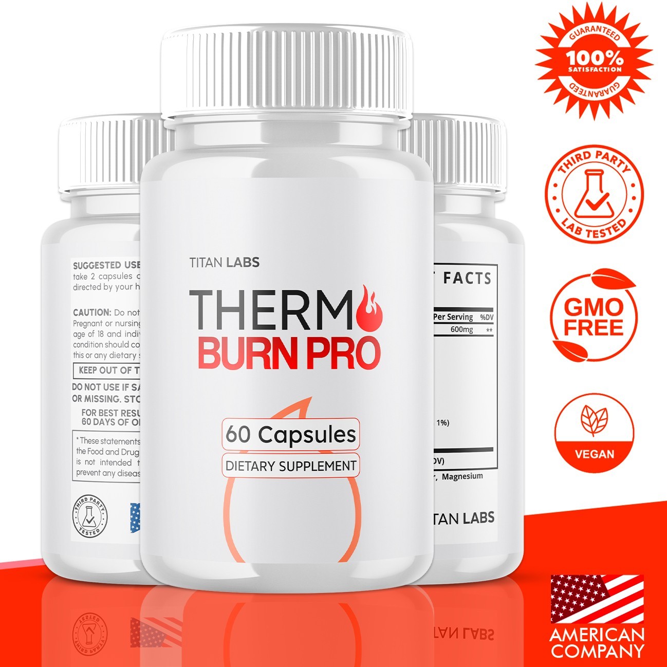 (1 Pack) Thermo Burn Pro Advanced Energy & Fitness Supplement ThermoBurnPro 60ct
