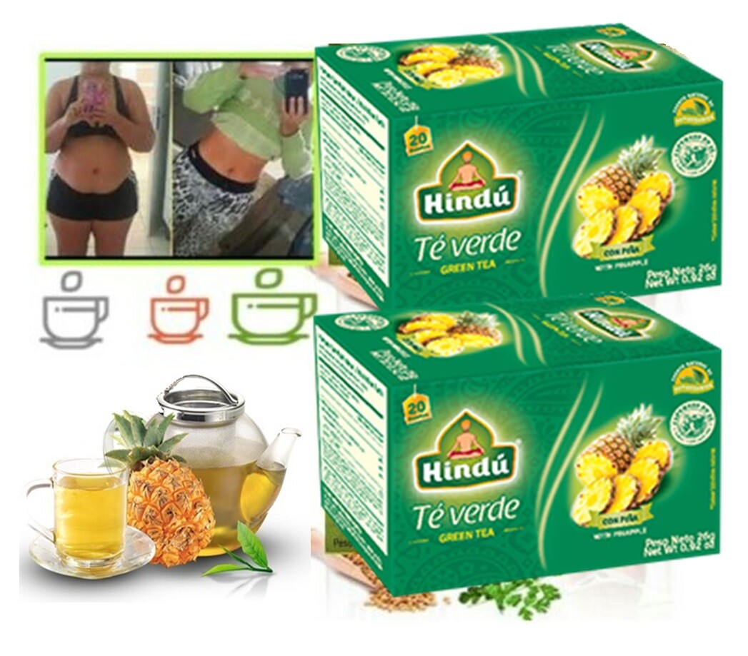 2 Pack Tea Pina GN Vida Piña TEA green tea Pineapple Diet 60 Days