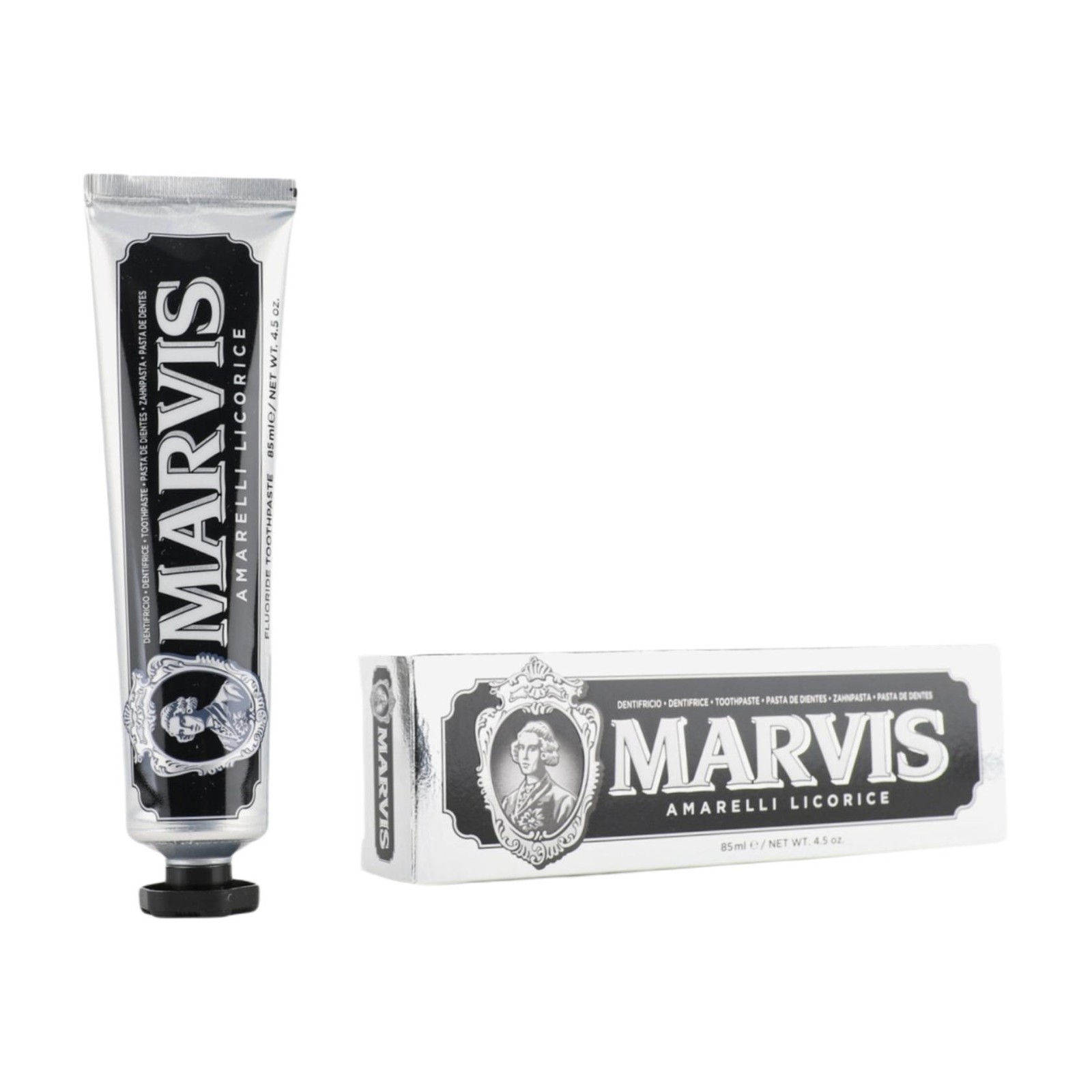 Marvis Toothpaste Whitening Mint, Licorice Sinuous Lily Vegan Cruelty-Free 85 ml