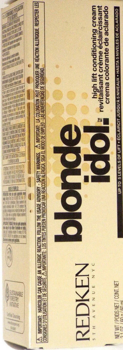 REDKEN BLONDE IDOL High Lift Conditioning Cream Hair Color ~ 2.1 fl. oz.