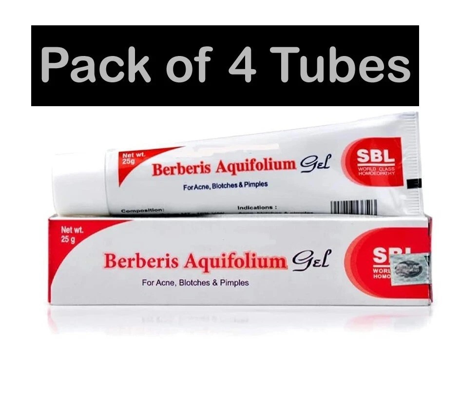 4 SBL Berberis Aquifolium Gel (25g) For Eczema, Skin Darkening, Dark Circle