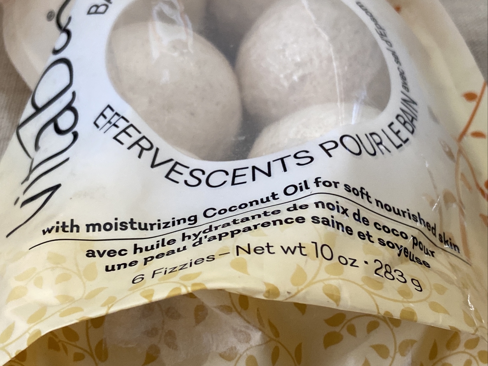 Vitabath Bath Fizzies Heavenly Coconut Creme 10 oz Fizzy Spa Bath