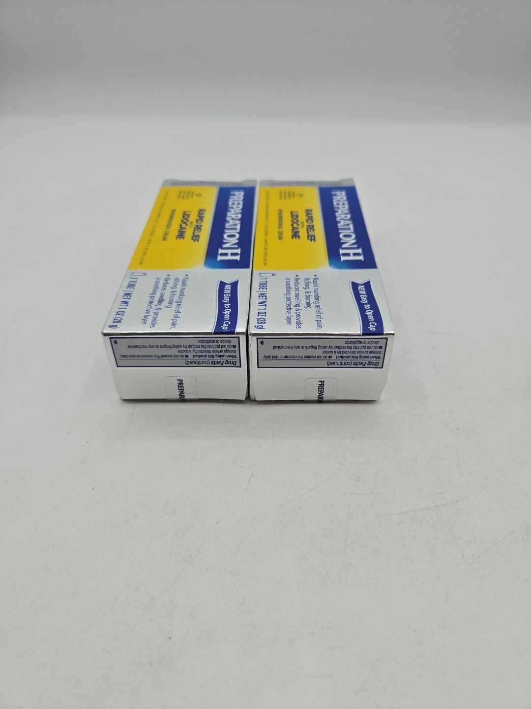 LOT OF 2 Preparation H Rapid Relief with Lido Hemorrhoid 1oz EXP12/2025+ Free