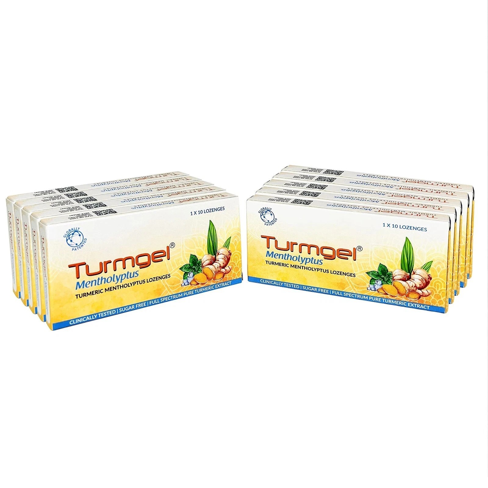 Turmgel Mentholyptus Lozenges | Turmeric | Cough, Cold, Oral Care | 100 Pcs