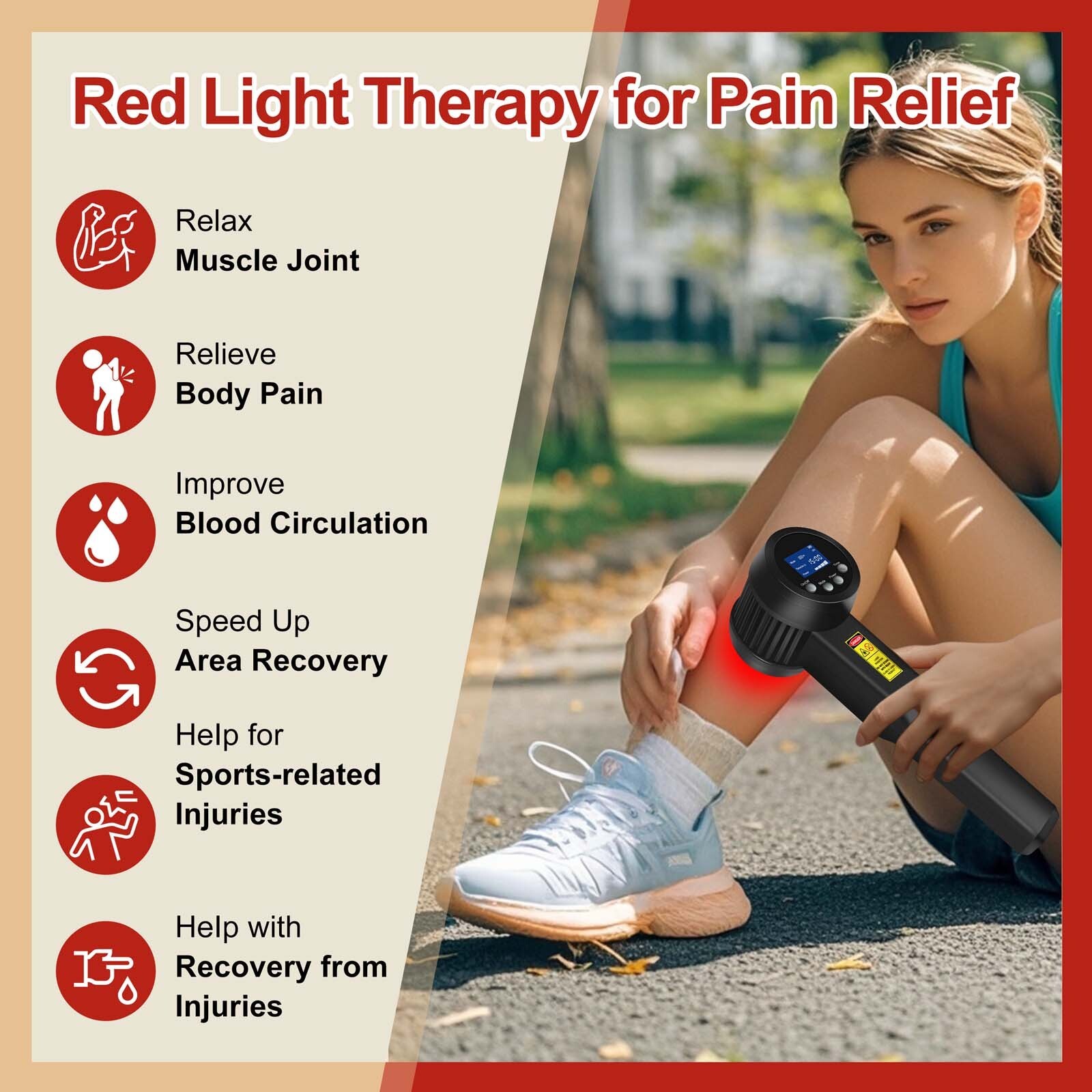 5000mW Photobiomodulation Cold Laser Device 808nm 905nm Horse Body Pain Relief