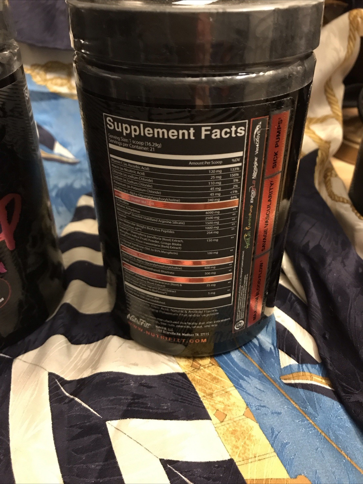 Nutri Fitt Carnage Dietary Supplement Non Stim