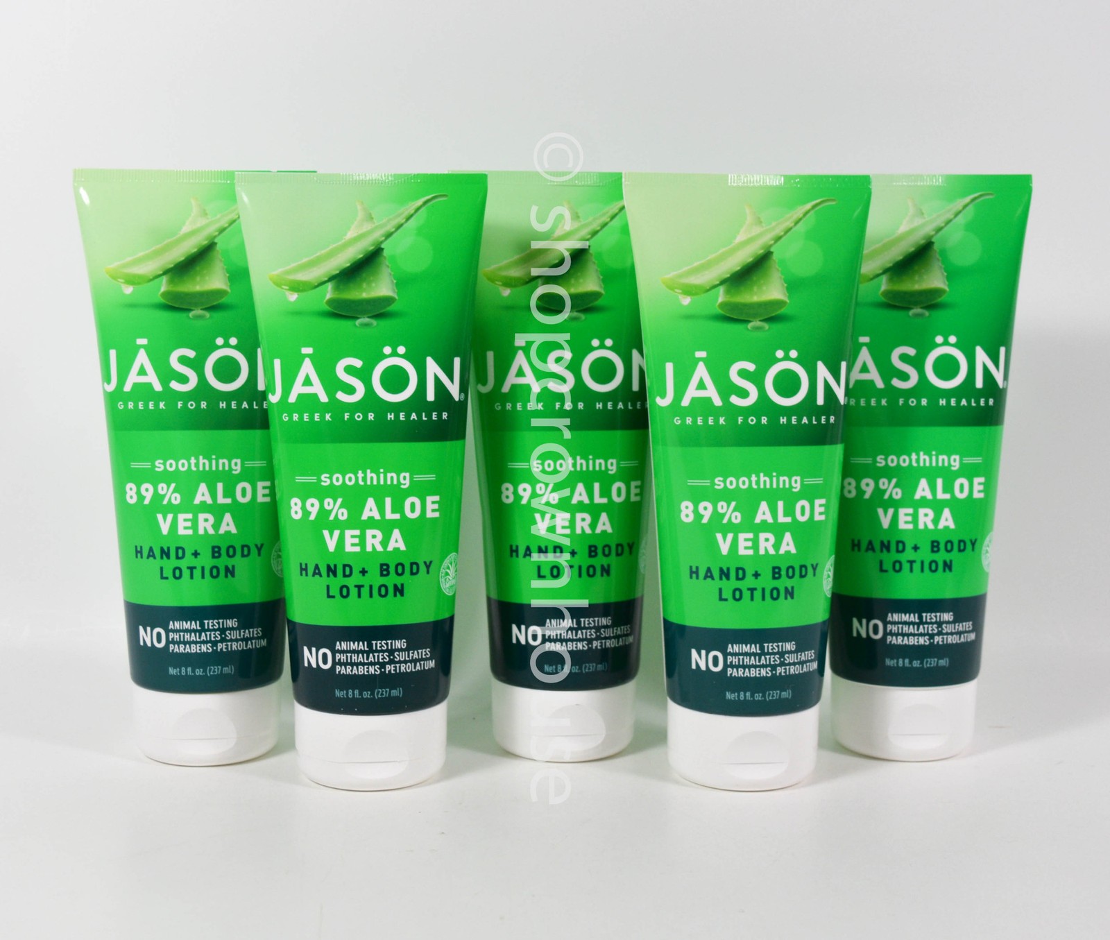 5 Jason Soothing 89% Aloe Vera Avocado Oil Hand + Body Lotion 8 fl. oz.