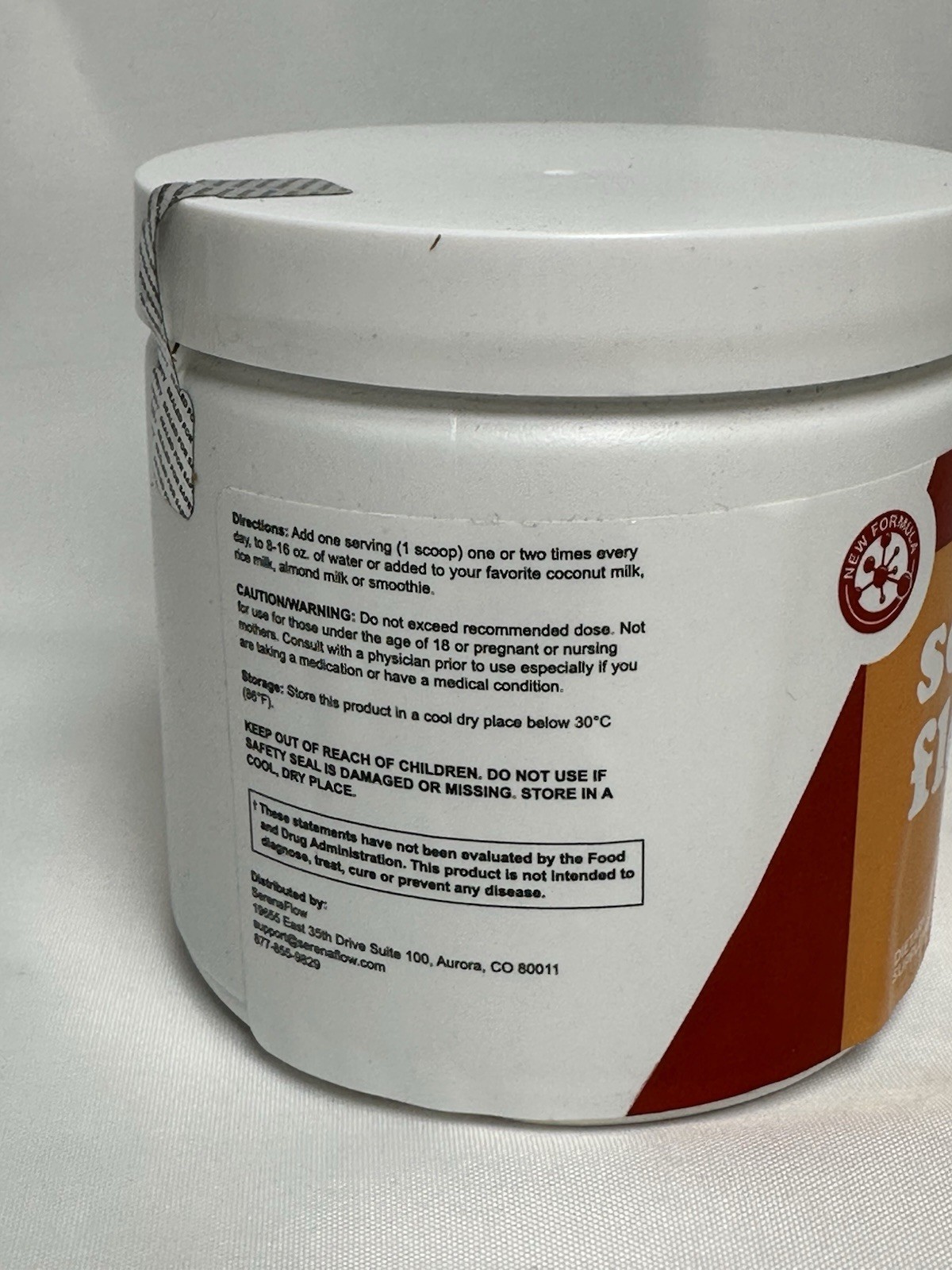 Serena Flow Dietary Supplement 4.66oz (30 Scoops each) Exp: 01/2028 1 Pack