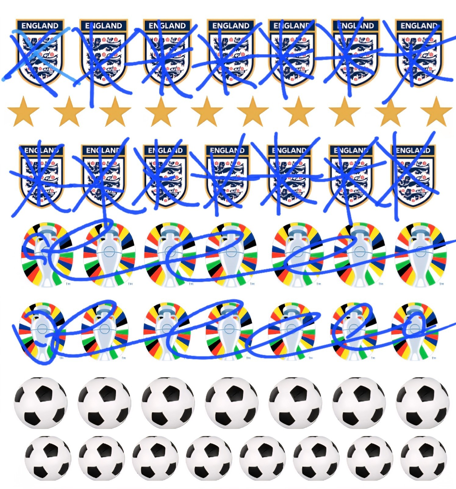 England Football world cup Nail Art Water Decals