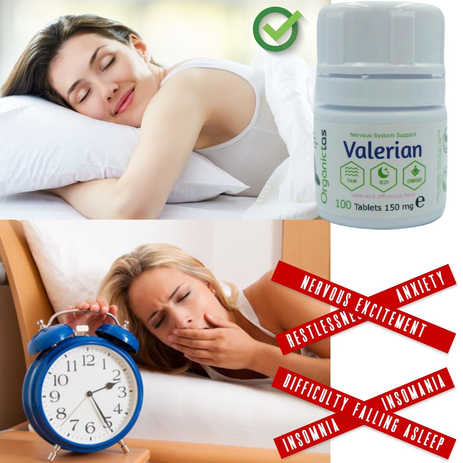 VALERIANA ROOT EXTRACT 75mg Valerian Sleeping Aid Sleep Disorder 100 Tablets