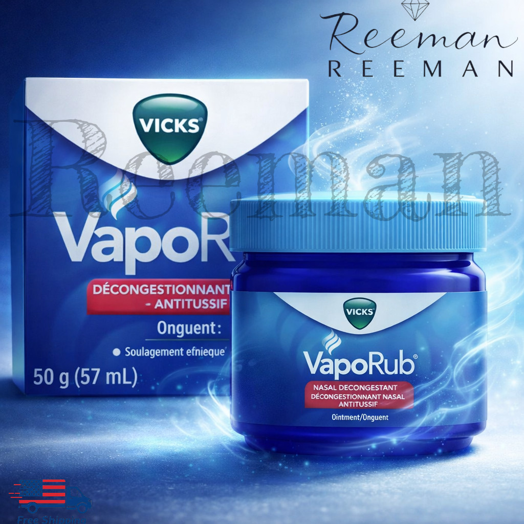 Vicks VapoRub Relief From Cold, Cough Blocked Nose 50ml Free Shipping
