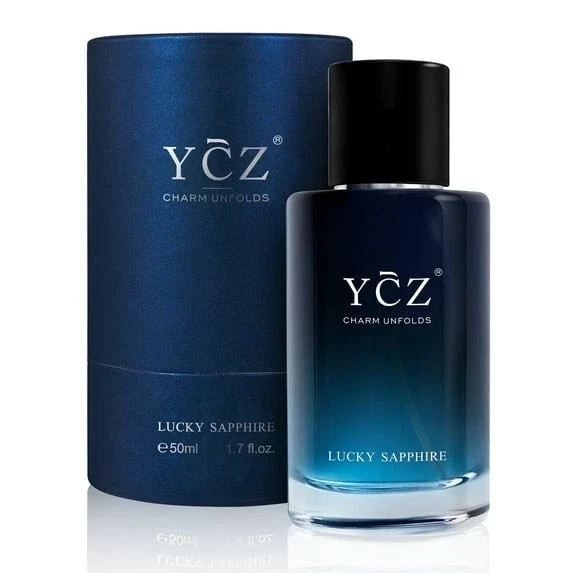 YCZ Lucky Sapphire Men’s Eau De perfume 1.7oz Charm Unfolds fragrance long lasti