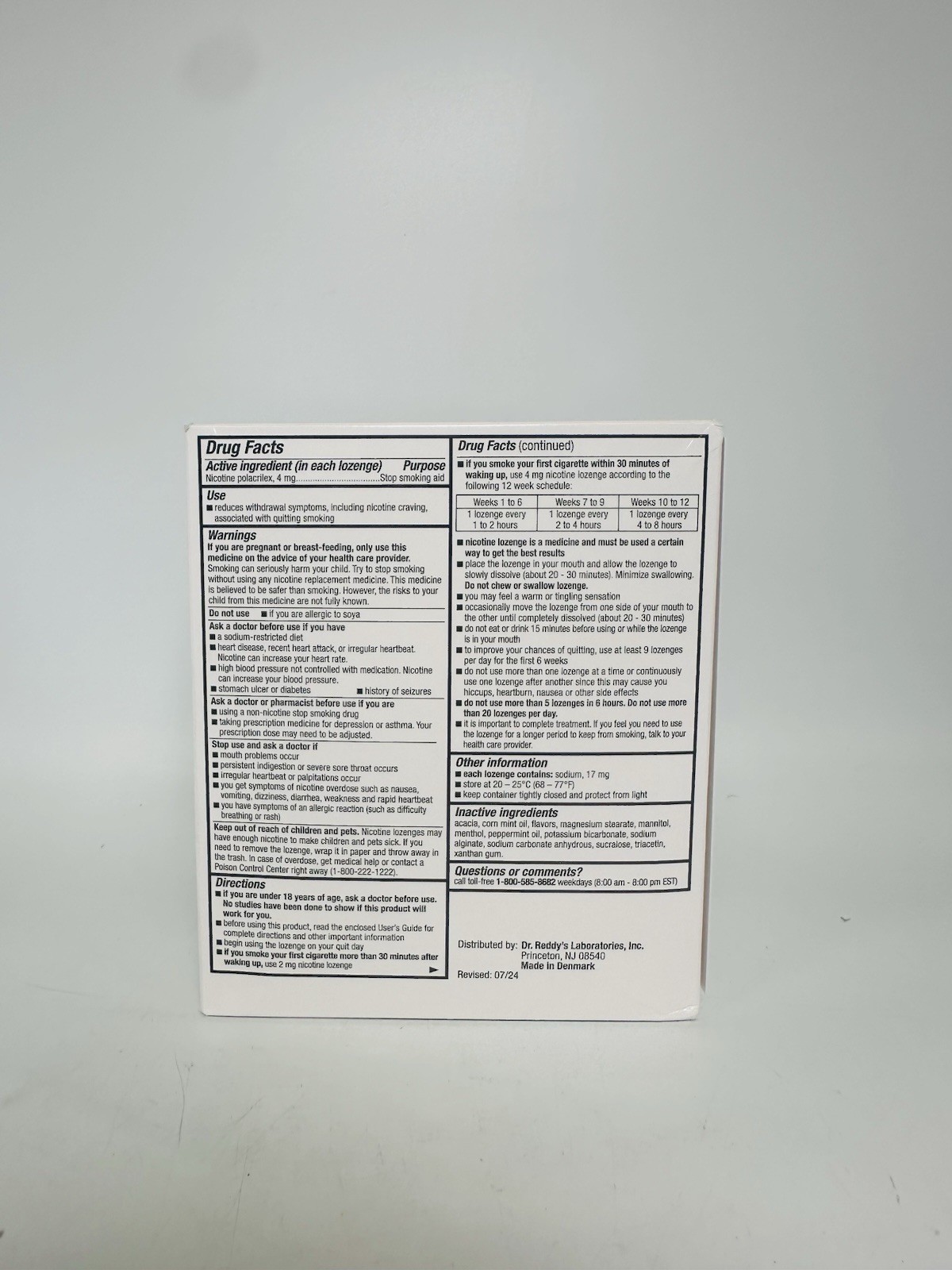 Habitrol Nicotine Lozenges 4 mg Mint Flavor 135 Count Nicotine Lozenge Exp 09/26