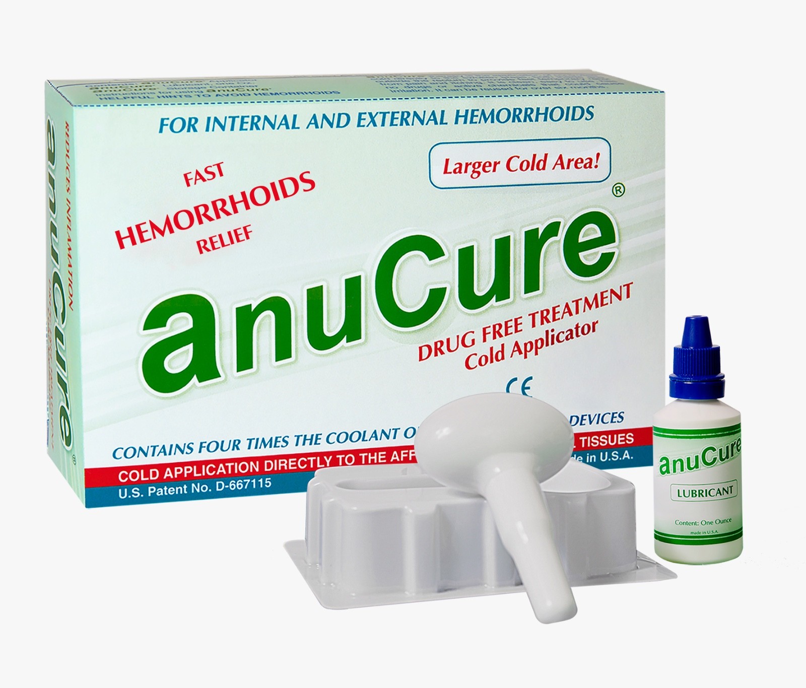 AnuCure Hemorrhoid Relief Device – 100% Natural Cooling, Reusable, drug-free