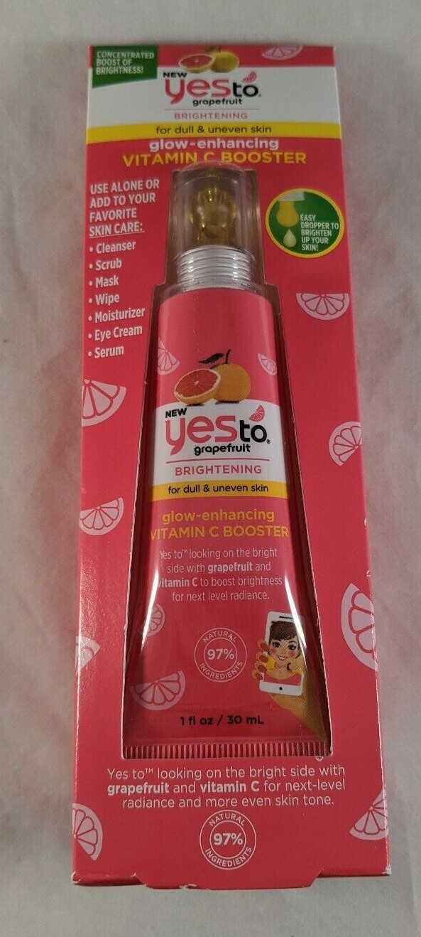 Yes To Grapefruit Vitamin C Booster Enhancing Skin Care Brightening Glow New