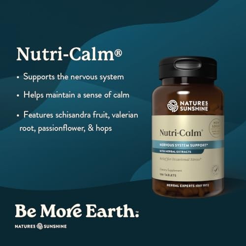 Nature’s Sunshine Nutri-Calm, 100 Tablets | Natural Anxiety Supplement to