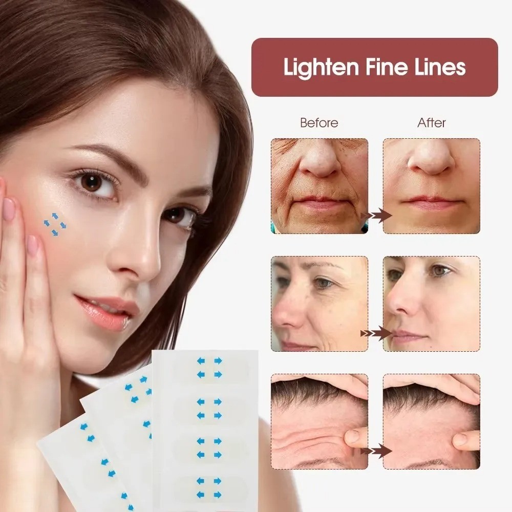 120Pcs Anti Wrinkle Patches Instant Face Neck Eye Lift Face Lift V Tapes Tape