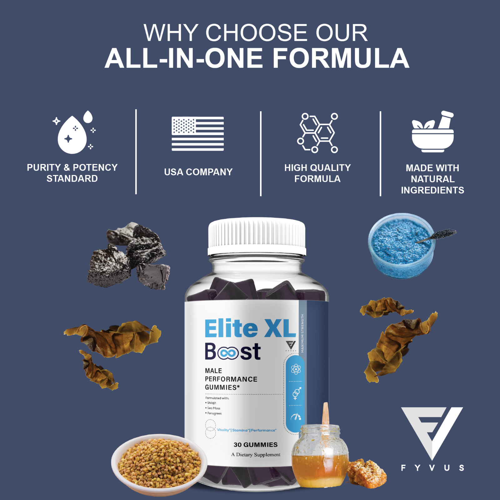 (2 Pack) Elite XL Boost Gummies, EliteXL Boost Male Performance (60 Gummies)