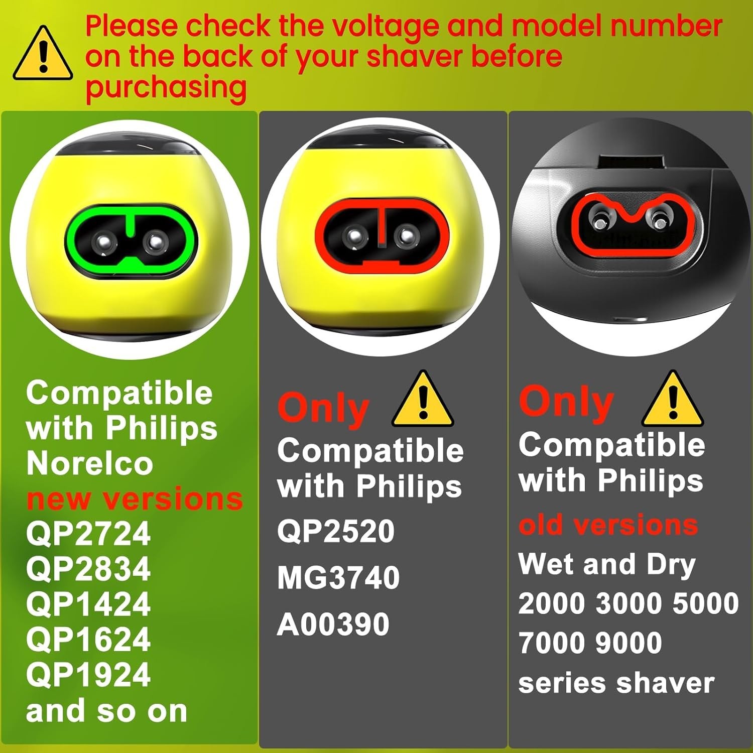 5V Charger Cord Compatible with Philips Norelco Shaver Series 2000 3000 5000 700