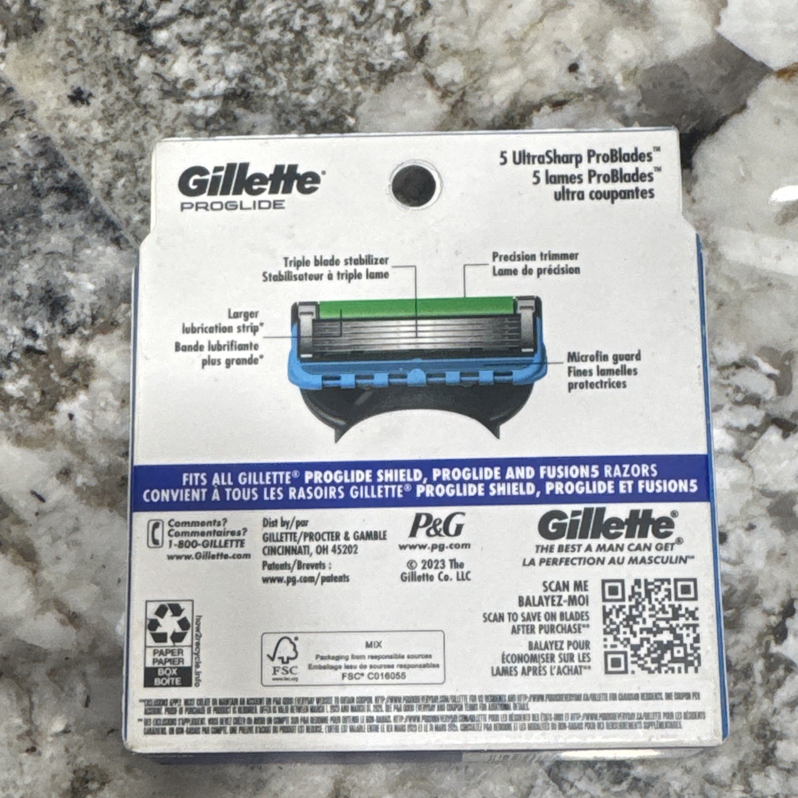 Gillette ProGlide 5-Blade Refill Cartridges 8ct Stainless Steel, Fits Fusion5
