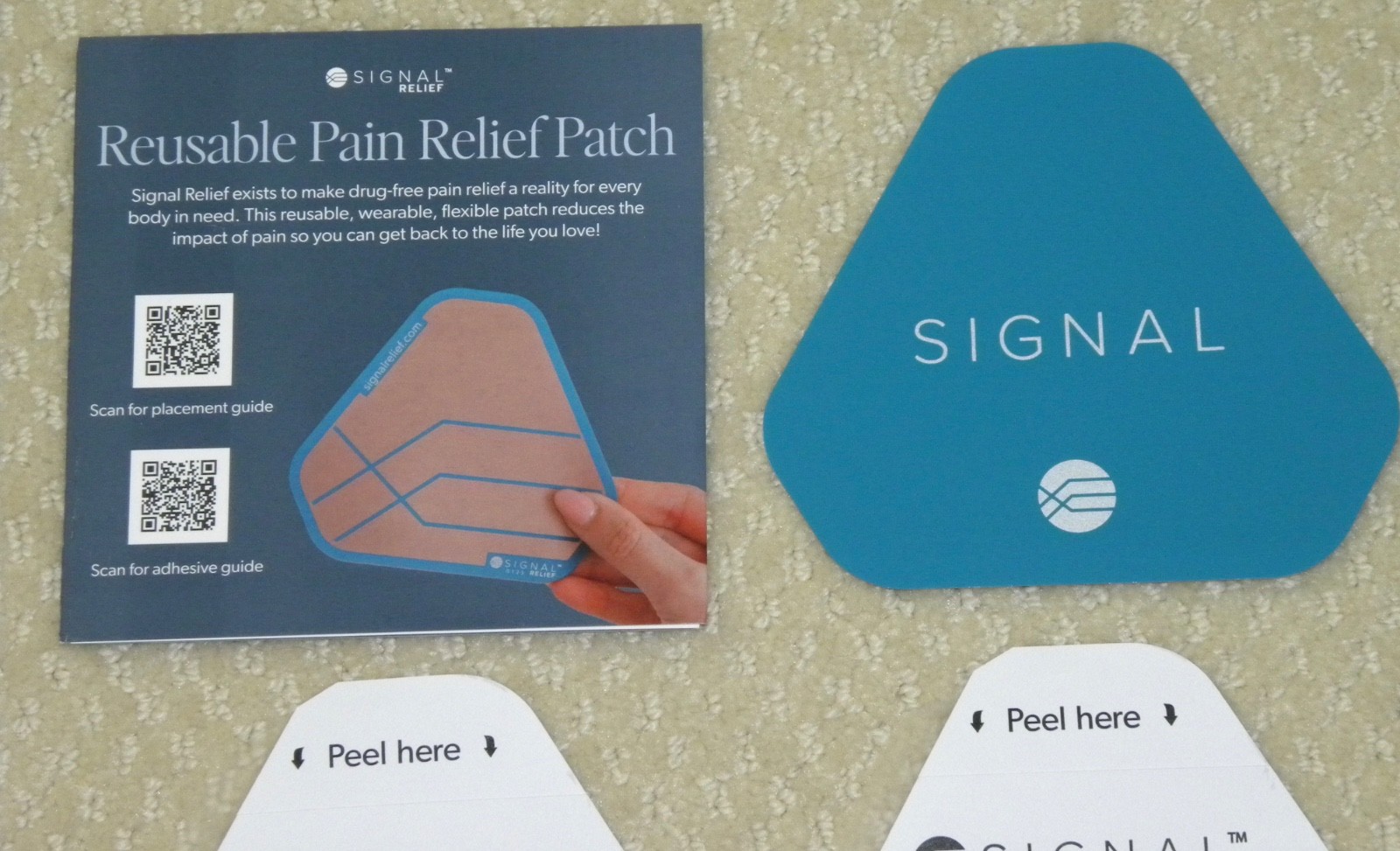 SIGNAL RELIEF – 1 Reusable Patch & 2 Adhesive Patches NEW
