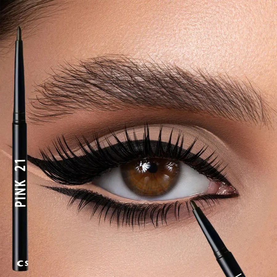 5pcs Waterproof Black Eyeliner Pencil Long-Lasting Smudge-Proof Set