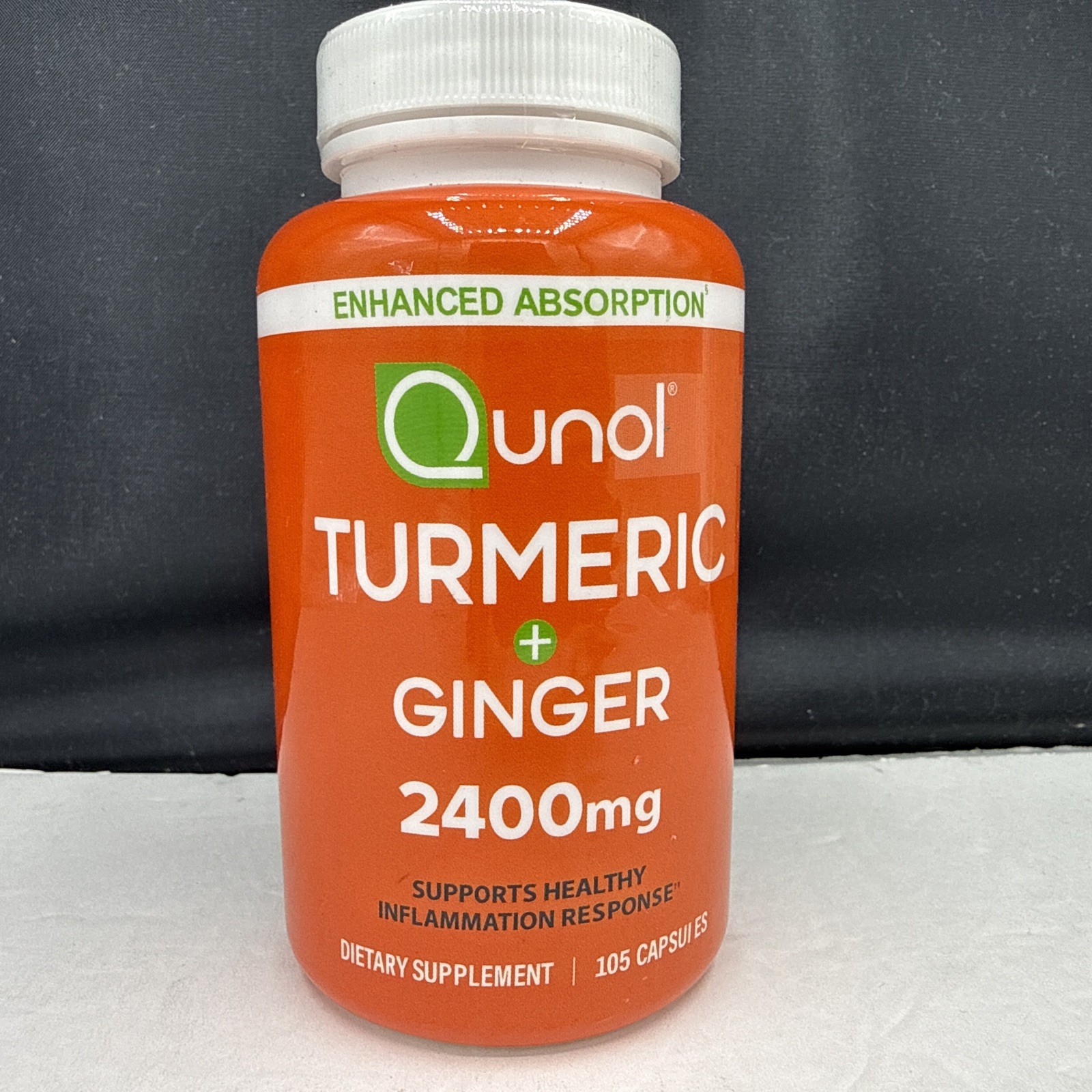 Turmeric Curcumin with Black Pepper & Ginger, 2400mg Joint Support, 105 Count