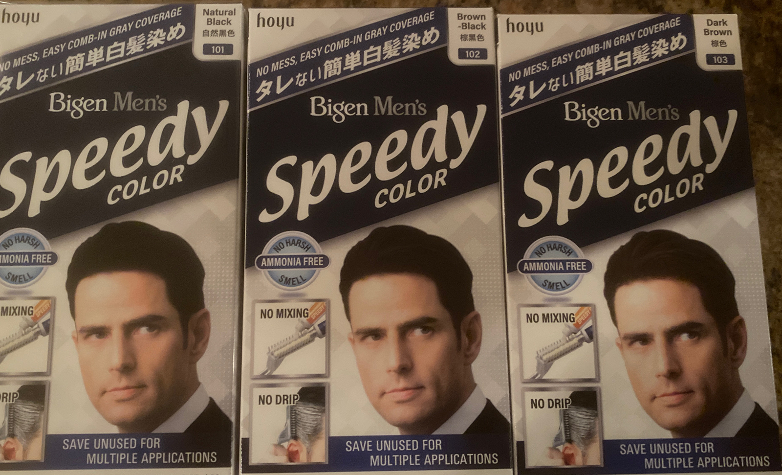 BIGEN men’s speedy hair color 101,102,103