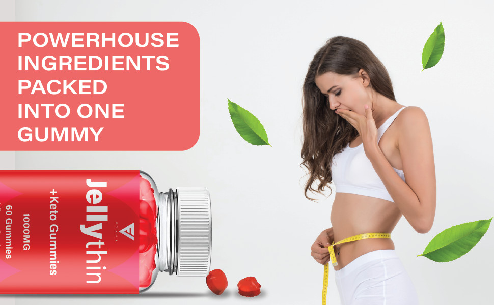 Jelly Thin Gummies, JellyThin Keto ACV Supplement (60 Gummies)