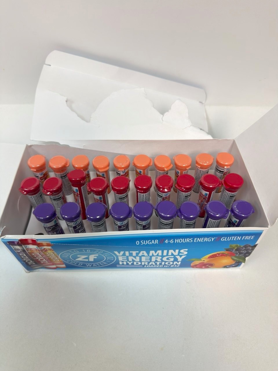 Zipfizz Energy Hydration Electrolytes Drink Mix Suger-Free, Combo Pack, 29 Tubes