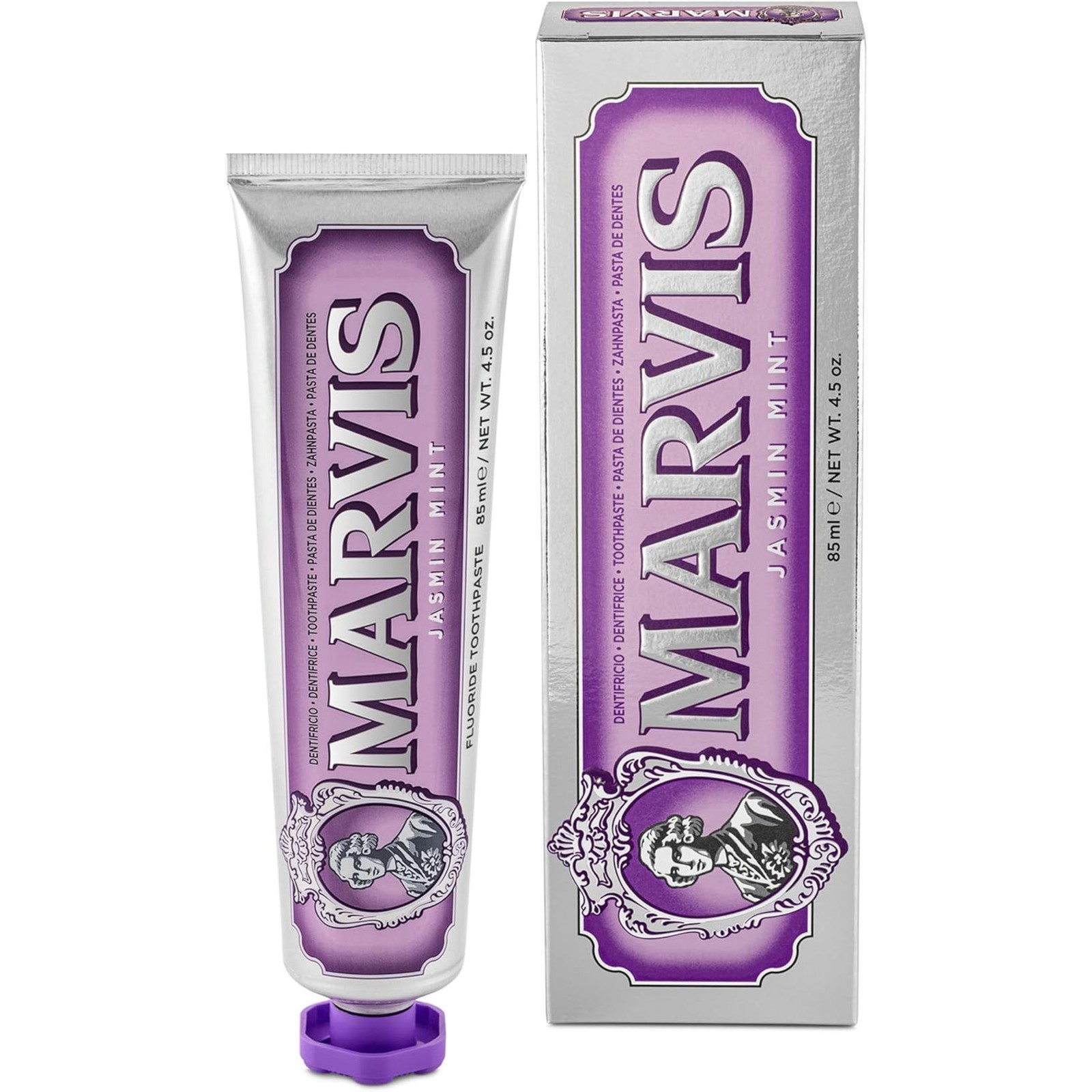 Marvis Toothpaste Whitening Mint, Licorice Sinuous Lily Vegan Cruelty-Free 85 ml
